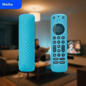 เคสซิลิโคนสำหรับ Amazon Fire TV Stick Alexa Voice Remote ฝาครอบป้องกันผิว Anti-SLIP กันกระแทกกันฝุ่น