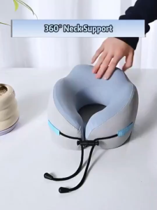 U-Shaped Memory Foam Neck Pillow Portable Travel Office Rest Pillow Soft Comfort Sleep Pillow for Home and Travel