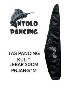 TAS PANCING Tas Joran Tas Alat Pancing HITAM POLOS/KULIT