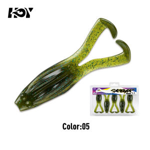 Kingdom | Kingdom 5pcs Floating Soft Frog Lure 90mm 6.2g TPE Topwater Artificial Baits Bass Snakehead Frog For Freshwater Fishing
