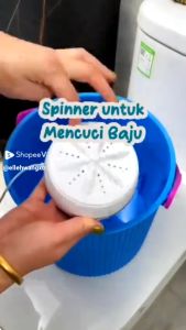 MESIN CUCI MINI PORTABLE USB 1kg Putih - Tabung Spinner Mesin Cuci Baju Teknologi Ultrasound