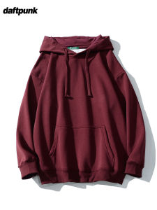 เสื้อสเวตเตอร์คอกลมแขนยาวทรงหลวมสำหรับผู้ชายและผู้หญิงในฤดูใบไม้ร่วงและฤดูหนาว ผ้าขนกระต่ายเงิน แจ็คเก็ตสีแดง เสื้อผ้าทำงานแบบลำลอง