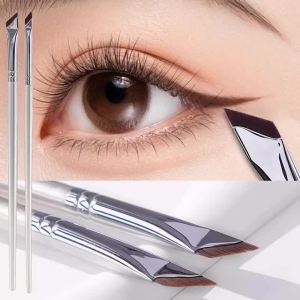 1/2/3PCS Professional Ultra Thin Angled Eye Liner Brush Fine Angle Flat Eyebrow Contour Makeup Detail Brushes Face Makeup Tools