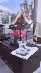 Diy mainan Block hadiah cinta rose pink mawar sekuntum bunga