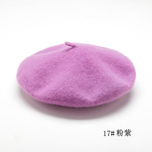 Mũ Beret Nữ Mùa Thu Đông Lụa Sợi Dệt Kim Phong Cách Hàn Quốc Nhật Bản Mũ Bé Gái Mỏng Màu Đen Mũ Họa Sĩ Mũ Ôm Đầu Thời Trang