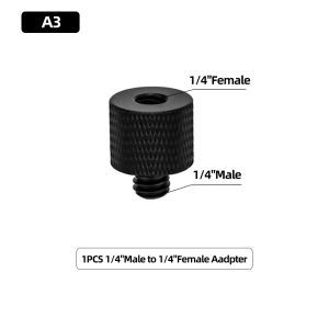 Camera Screw Adapter Mount Set for GoPro DJI Osmo insta360 SJCAM Tripod Microphone Flash Light 1/4 to 1/4 3/8 M6 M8 M5