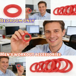 Silicone Male Health Exercise Rings Elastic Stretching Training Rings for Men Soft Silicone Reusable Bedroom Fitness Accessories