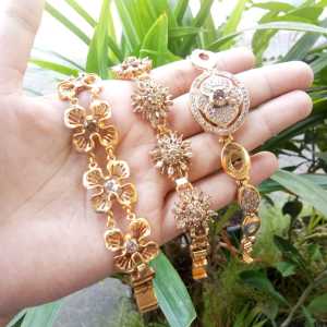 Gelang Rantai Susun Swasa Lapis Emas Dewasa