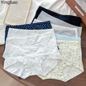 Yingbao New Womens High Waisted Cotton Underwear Soft Breathable Panties Stretch Briefs Ladies Panties Full Coverage Briefs