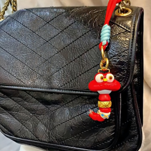 Lucky Charm Keychain Bag Accessory 2025 Snake Year Creative Money Making Snake Design Couple Zodiac Year Gift Bag Pendant