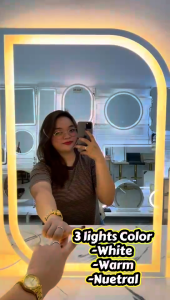 ZIVON HD LED Vanity Makeup Mirror 40*60CM Wall‑Mounted Smart Touch Control Sleek Modern Design For Philippine Household Bathroom