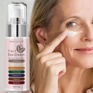 7-in-1 Eye Cream. Caffeine Niacinamide Hyaluronic Acid Ceramide Vitamin C Retinol Rosehip. Visible Changes Results. 30g.