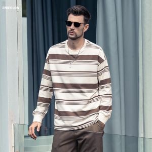 Enjeolon | Vintage Striped Long Sleeve T-Shirt