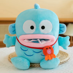 AOGER | IN STOCK Cute Creative Cartoon Hangyodon Plush Doll Tissue Box Napkin Holder Container Wet Tissue Paper Case Home Car Paper Gift