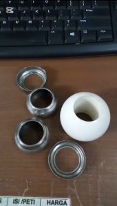 Bandul Akrilik Putih 1in & Aksesoris Stainless