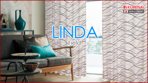 KURENAI (Custom-made) Made in Japan "LINDA Field" stylish Nordic design room darkening window curtain for living room and bedroom (1 panel with hooks & rings) washable