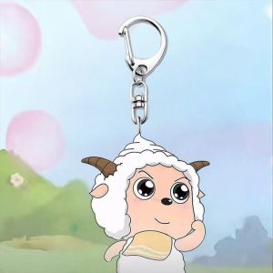 Motivational Acrylic Lamb Pendant Creative Gift Backpack Decoration Bravely Think outside the Box Gift for Best Friend