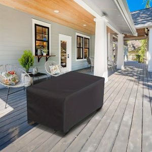 Terrace coffee table cover rectangular outdoor small side table cover suitable for dining room furniture