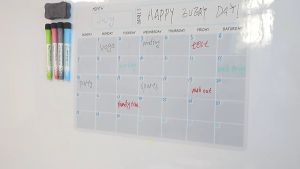 A3 42x30cm Magnetic Whiteboard Dry Erase Calendar Set Whiteboard Weekly Planner for Refrigerator Fridge Kitchen Home