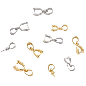 1 cái móc mặt dây chuyền kẹp giấy bằng đồng mạ màu 14k/Vàng Bạch Kim Đầu nối Mặt dây khóa dưa cho đồ dùng trang sức vòng cổ tự làm