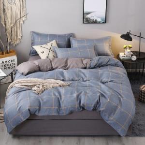 Dormitory Cotton Fitted Sheet and Duvet Cover 150x200x230cm