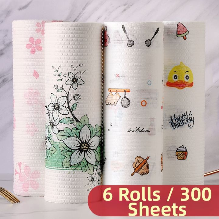 Lazy Person Design Cleaning Rag With Print 100% Hemp Material Both Dry ...