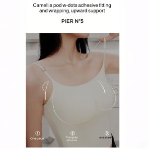Highdefinition nonmarking tank top Camellia scented nowear camisole tank top
