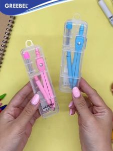 GREEBEL Jangka Set / Jangka Besi Warna Plus isi Pensil C 3302 / Math Set