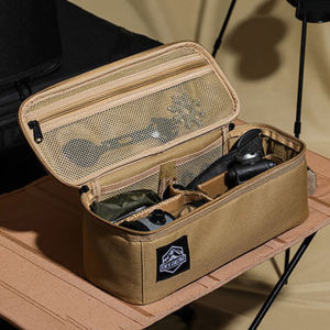 Camping Accessories Tool Bag 900D Oxford Cloth Camping Light Carry Bag Waterproof Double Zipper for Travel Hiking BBQ
