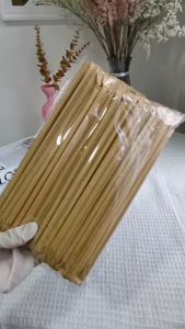 หลอดชานอ้อยย่อยสลายได้ บรรจุซองกระดาษ 6x200มม./8x210มม