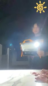 Solar emergency Light solar Lighting Outdoor Portable Magnetically absorbed Solar Portable Emergency Light Indoor Home Emergency Camping Lighting for onstruction Sites Solar Charging portable Lamp COD