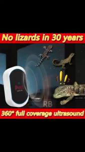 360 full coverage ultrasound OziMall Lizard repellent ultrasonic pest repeller 360° all-around repelling Lizard killer Gecko repellent Safe and radiation-free suitable for all scenarios Can also repel mosquitoes rats bat cockroaches etc. 壁虎驱赶器 壁虎驱除剂