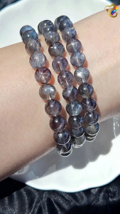 Premium Grade Rare Natural Purple Twinkle Andesine Labradorite Bracelet