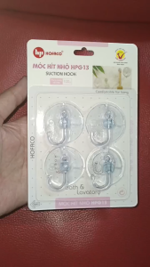Móc treo hít tường loại nhỏ HOFACO HPG13 _ móc treo hít chân không móc treo hít gạch men móc treo hít kính