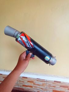SLINCER KNALPOT SAMLONG KOBRA UJUNG SUNBLAS ALL MATIC BLACK COATING TYPE SAMLONG by wenz muffler