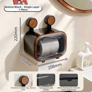 AIJIADA | Suction Mount No-drilling Wall Hanging Tissue Holder