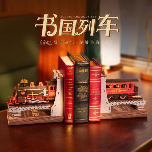 Rolife Wooden 3D Puzzle Train Model Adult Assembly Toy Creative Handmade Educational Brain Teaser Crossword Block Game