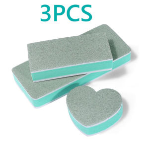 3PCS Nail Polishing Sponge Multipurpose Limescale Remover Eraser Bathroom Glass Mirror Aquarium Household Cleaning Manicure Tool