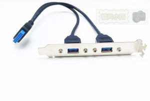 Desktop Computer Back Panel Dual USB 3.0 Extension Fixed Computer Case USB Port Increase Board Mainly Used for Computer Hardware