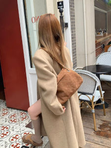 Maillard Korean Style Quilted Suede Tote Bag Fall and Winter Large Capacity Classic Style Gentle Chain Shoulder Underarm Bag Women