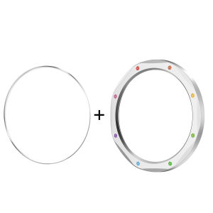 Stainless Steel Metal Bezel Ring Protective Decorative Watch Bezel Shell Anti-Scratch Screen Protector for Xiaomi Watch S4 S3