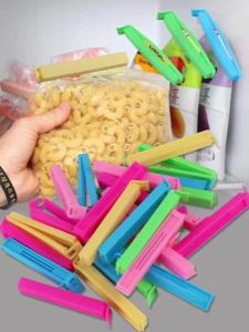 10-50PCS Portable Kitchen Storage Food Snack Seal Sealing Bag Clips Sealer Clamp Plastic Tool Kitchen Accessories Food Bag Clips