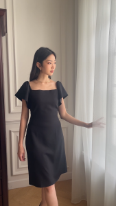 [Esterlily the Label] Lyra Dress Square neckline midi dress/ Lyra Dress leher kotak midi dress