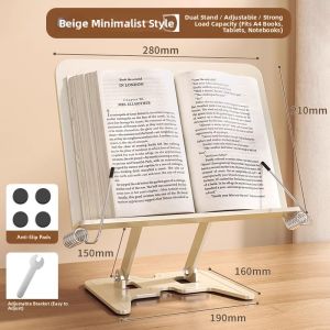 NUOXUNDE | Book Stand for Adult Desk Reading Book Holder