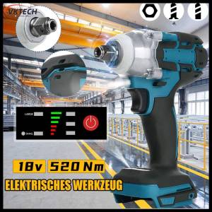 【Vktech】🔥🔥🔥Battery Electric Drill Without Battery Cordless Lithium Battery Drill 1/2 Socket Electric Screwdriver for Makita Battery【1-3 days Delivery】