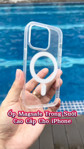 Ốp lưng Magnetic trong suốt PC chống ố cho điện thoại iPhone 17 Air 16 16E 15 14 13 12 11 Pro X XR Xs Max 7 8 Plus SE 2020 2022 HOTCASE - lực hút từ tính mạnh mẽ đệm khi chống sốc 4 góc Viền TPU chống va đập