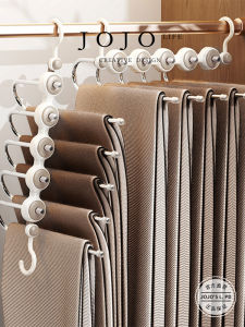 JOJOS L PD Inner Folding Pants Rack Multi Layered Clothes Hanger for Home Use Multi Functional Space Saving Trouser Clip
