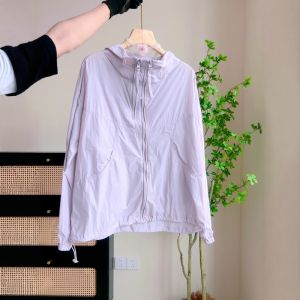 Áo Khoác Ngoài Thời Trang Thường Ngày Ngoài Trời Có Mũ Trùm Đầu Cho Nữ Mùa Hè Mới Rộng Rãi Phong Cách Mới Áo Khoác Ngoài Thoáng Khí