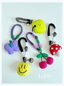 Mặt Dây Chuyền Trái Cây Anh Đào Thủ Công Dễ Thương Phụ Kiện Túi Xách Túi Học Sinh Khóa Kéo Sáng Tạo Phụ Kiện Túi Xách