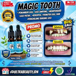 <TERLARIS> MAGIC TOOTH Penumbuh Gigi 5 Hari Langsung Tumbuh Ampuh dan Permanen Netto: 20ML BPOM HALAL COD/Bayar di Tempat